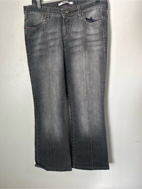 Mavi Women's Gray Flare Jeans with Front Seams